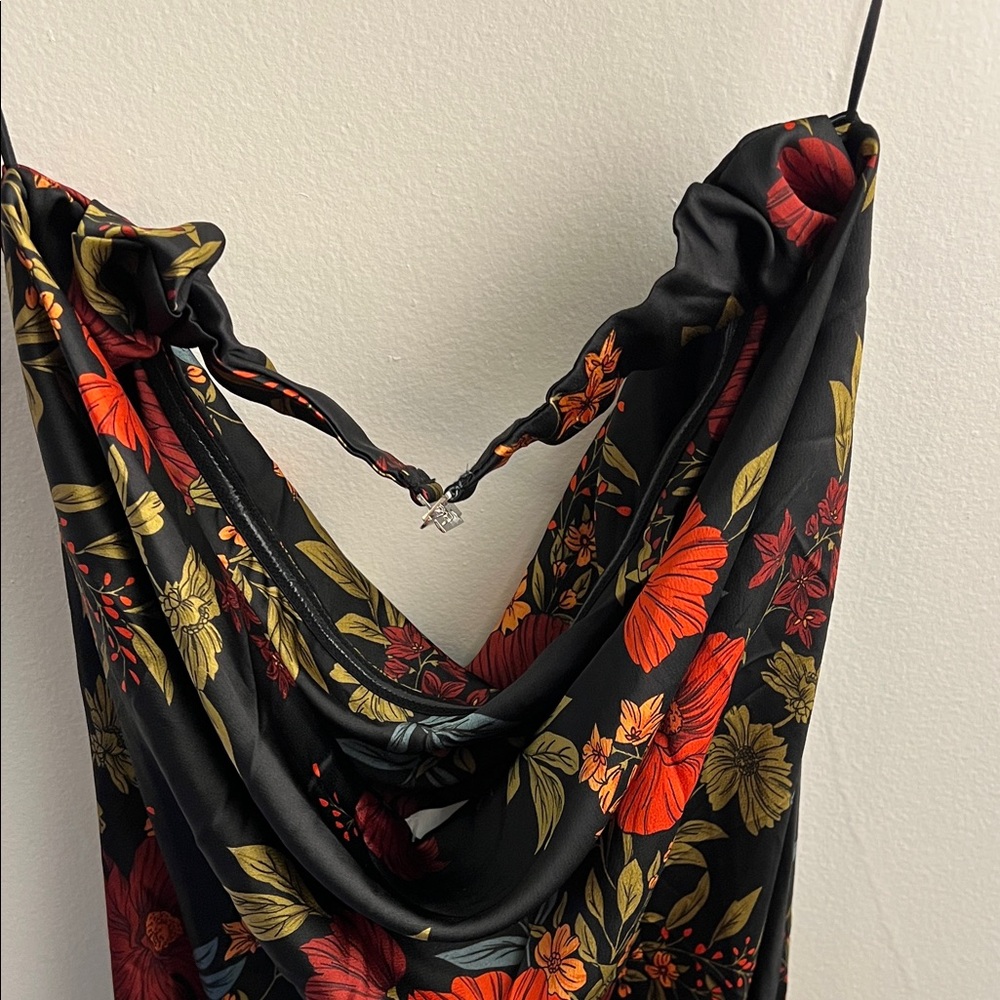 12th Tribe Black Floral Maxi Dress - Picture 5 of 10